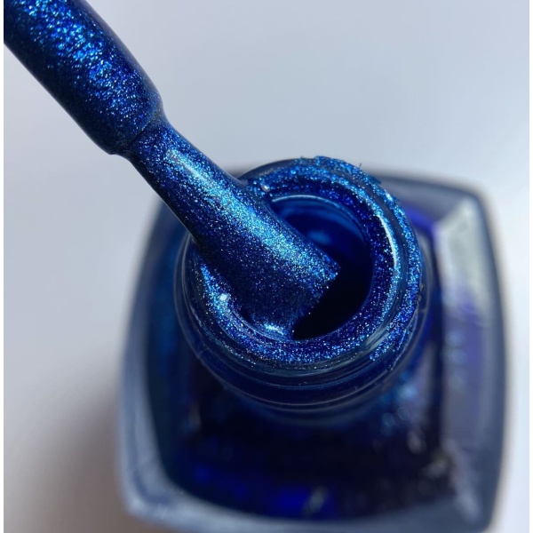 Polish for stamping - Blue with shimmer