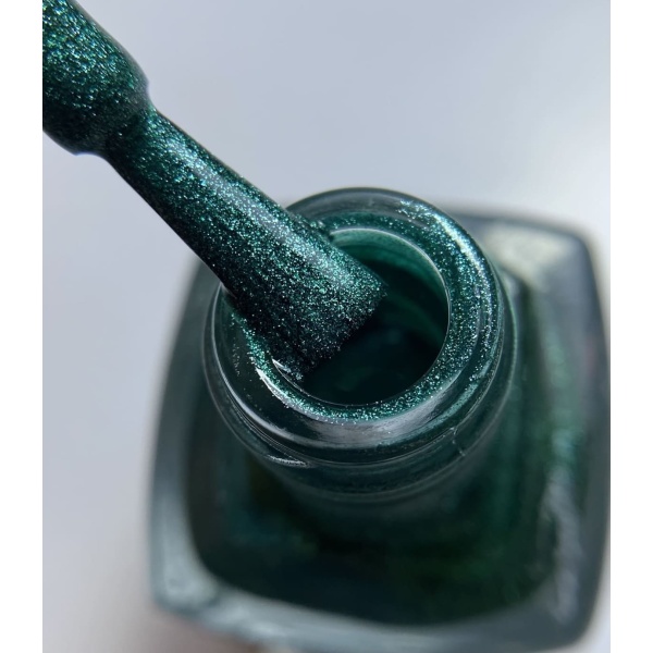 Polish for stamping - Green with shimmer