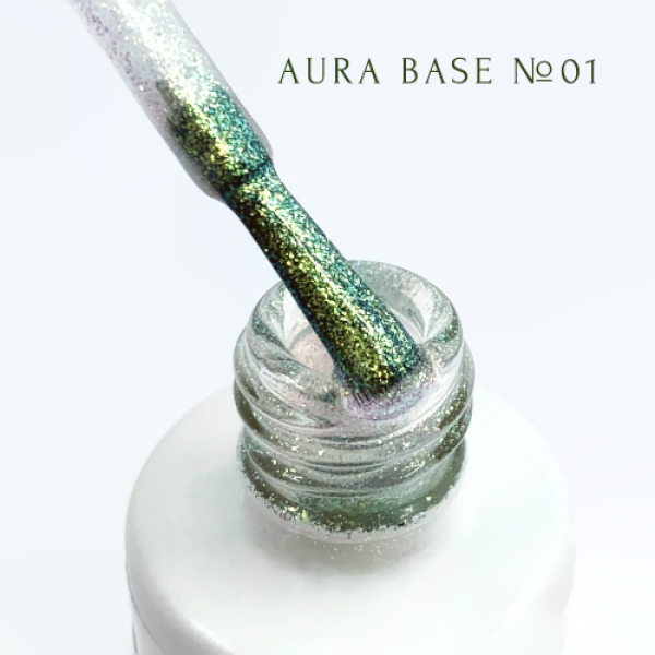 ADORE Professional Chameleon base with micro glitter AURA BASE 8ml #01