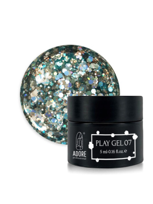 Glitter gel for nail design PLAY GEL 5g #07