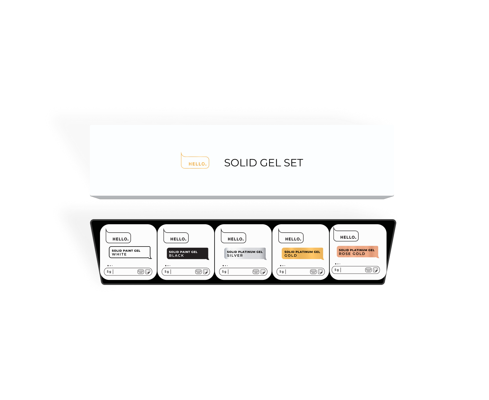 HELLO SOLID GEL SET, 5*5 G