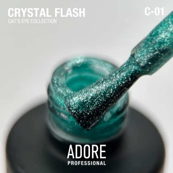 Gel polish cat's eye Сrystal Flash C-01