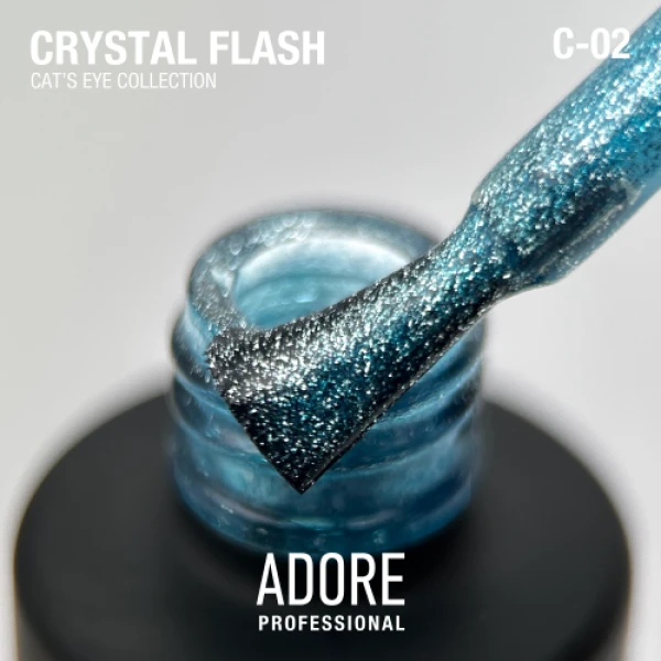 Gel polish cat's eye Сrystal Flash C-02