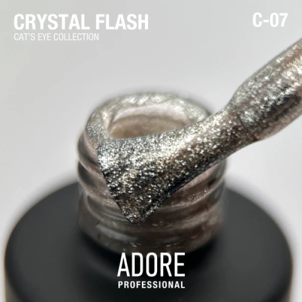 Gel polish cat's eye Сrystal Flash C-07